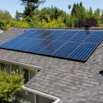 solar panels on a roof