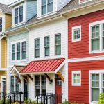 multicolored houses connected