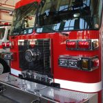 firetruck in garage